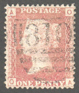 Great Britain Scott 33 Used Plate 76 - OA - Click Image to Close